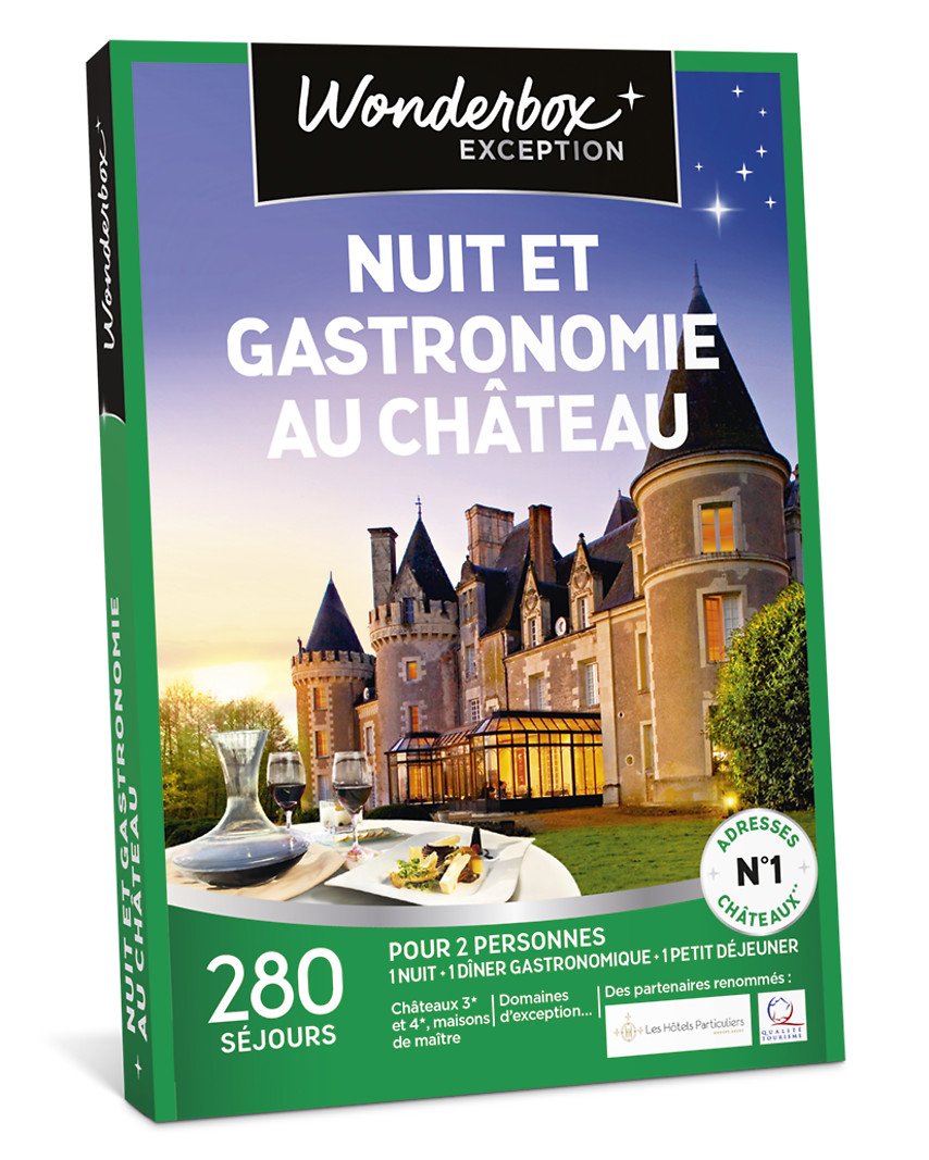 E-coffret Wonderbox – Nuit et gastronomie au château